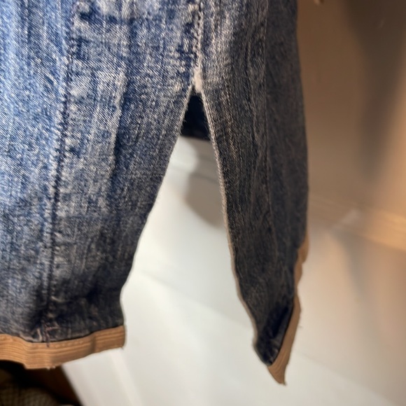 J Crew Chambray Denim Popover Tunic Top Soutache Embroidered Boho Sz 10 - Picture 11 of 12